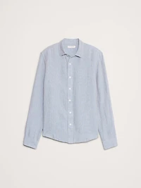TEXTURED SHIRT WITH LINEN