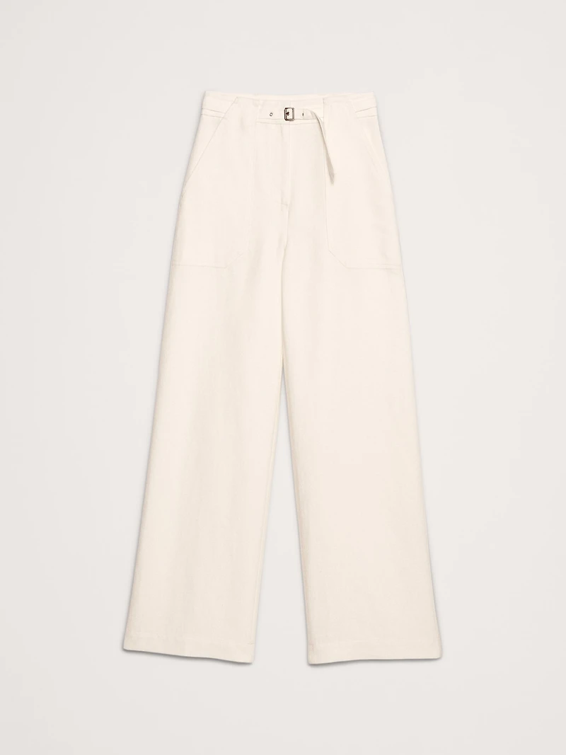 HIGH-RISE WIDE-LEG STUDIO PANT