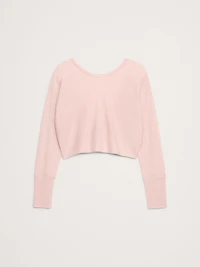 LIGHTWEIGHT CASHMERE TWIST-BACK SWEATER