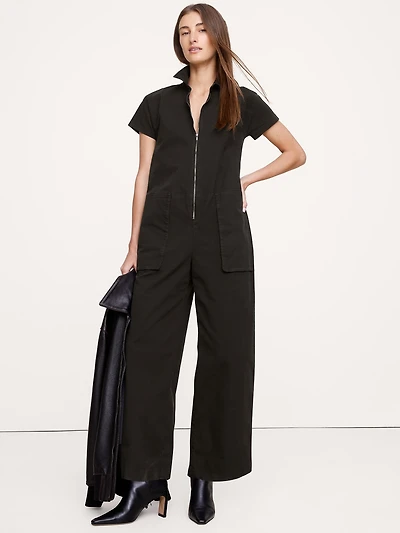 Canvas Utility Jumpsuit
