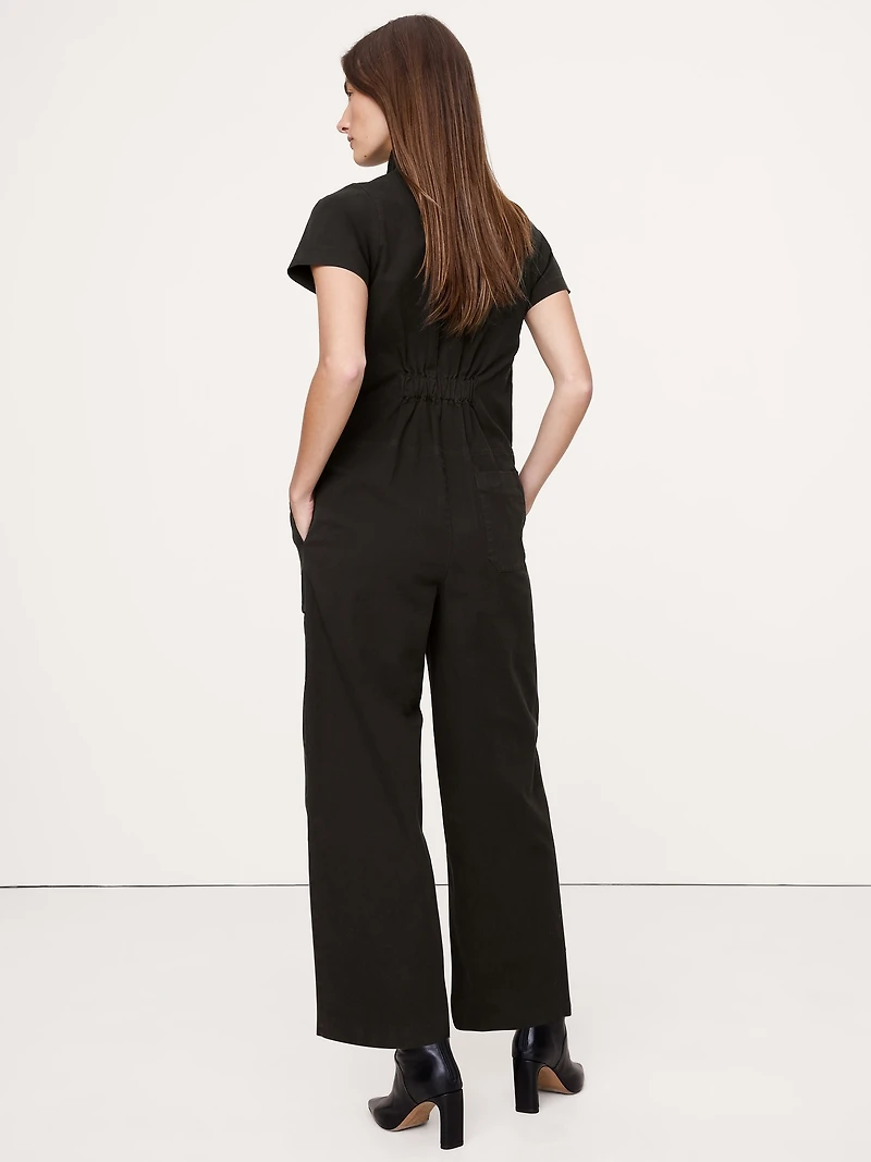 Canvas Utility Jumpsuit