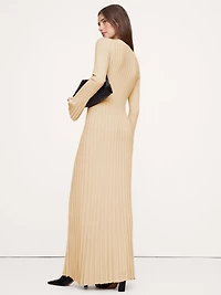 Sculpted Ribbed Maxi Dress