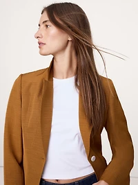 Seamed Belted Blazer