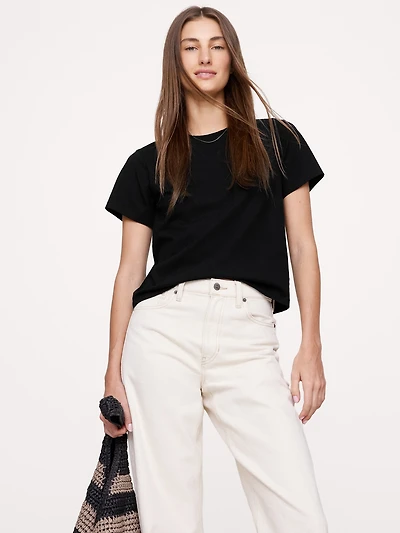 VINTAGE COTTON CREW-NECK T-SHIRT