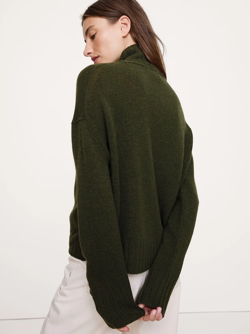 Oversized Cashmere Turtleneck Sweater