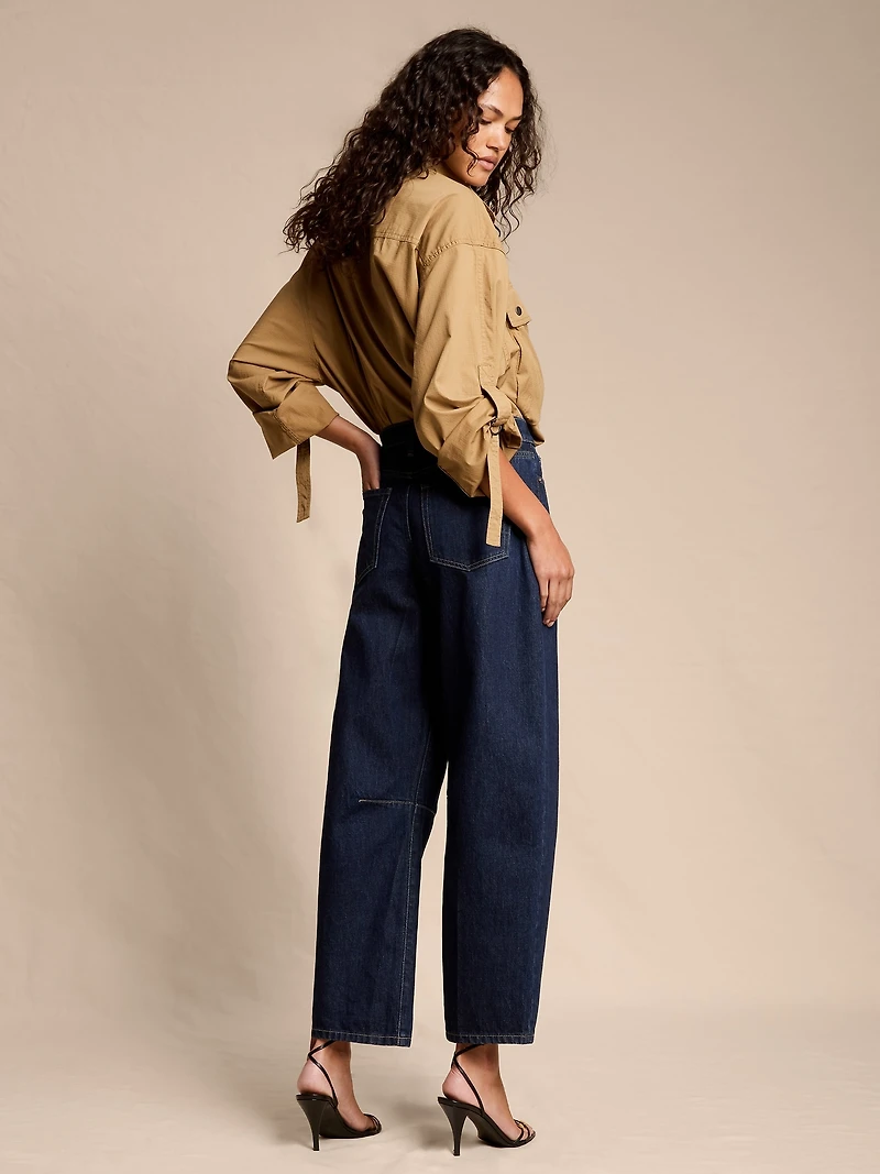MID-RISE BARREL ANKLE JEAN