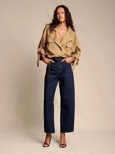 MID-RISE BARREL ANKLE JEAN