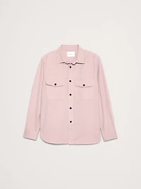 Standard-Fit Cotton Twill Shirt Jacket