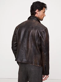 LEATHER RACING JACKET