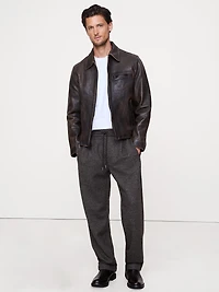 LEATHER RACING JACKET