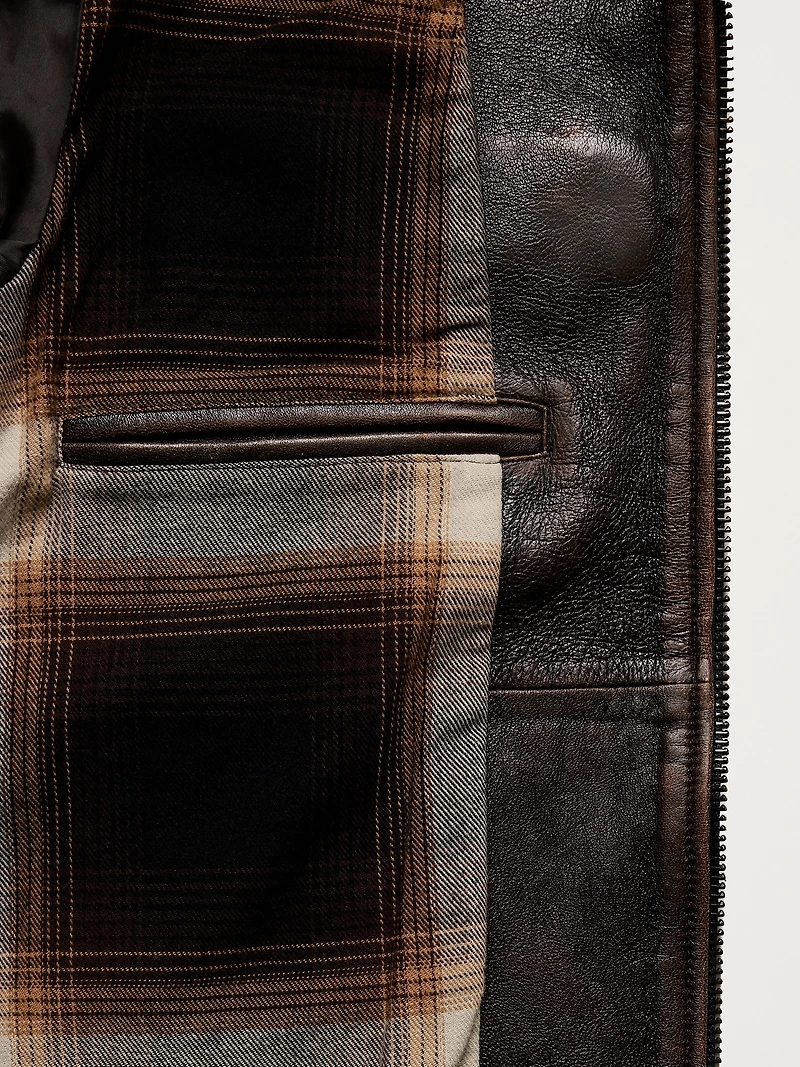 LEATHER RACING JACKET