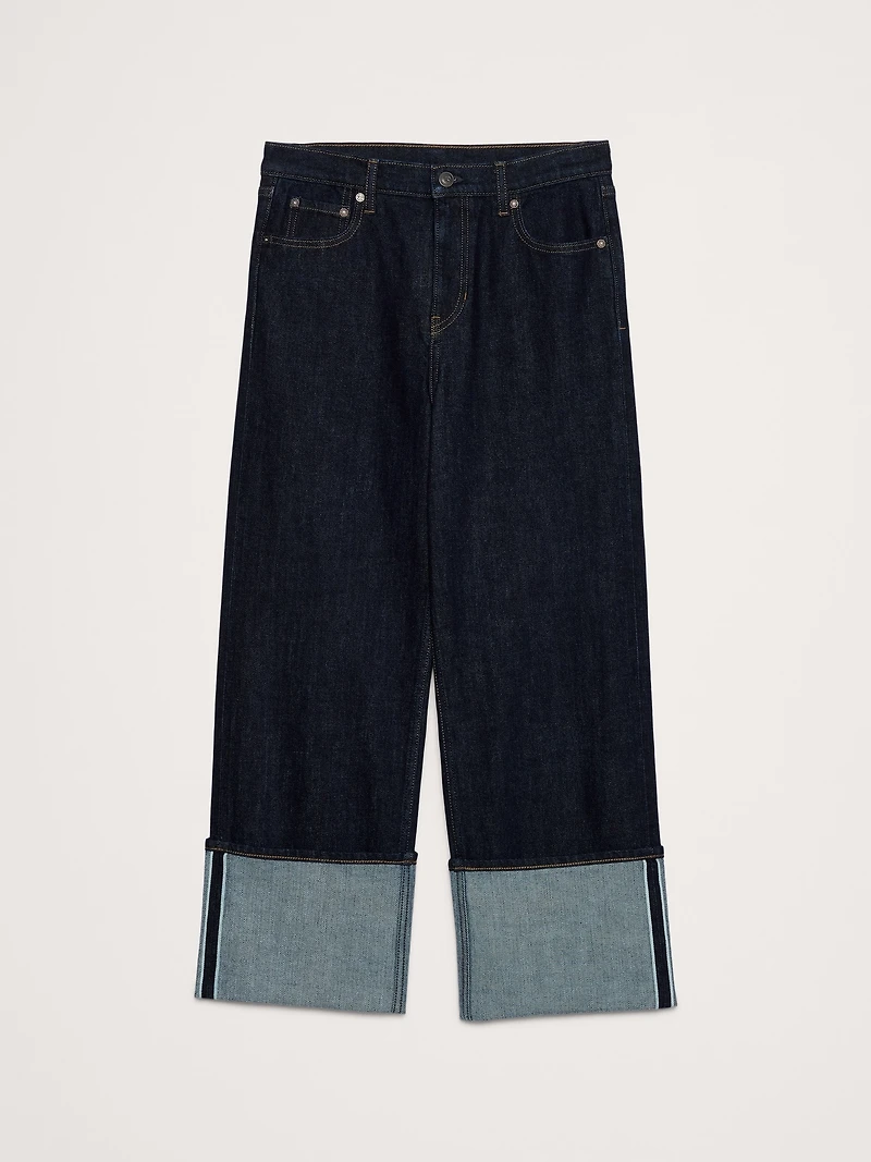 High-Rise Stovepipe Straight Leg Jean