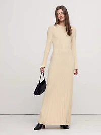 Sculpted Ribbed Maxi Dress