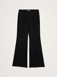 Mid-Rise Flare Wool-Blend Pant