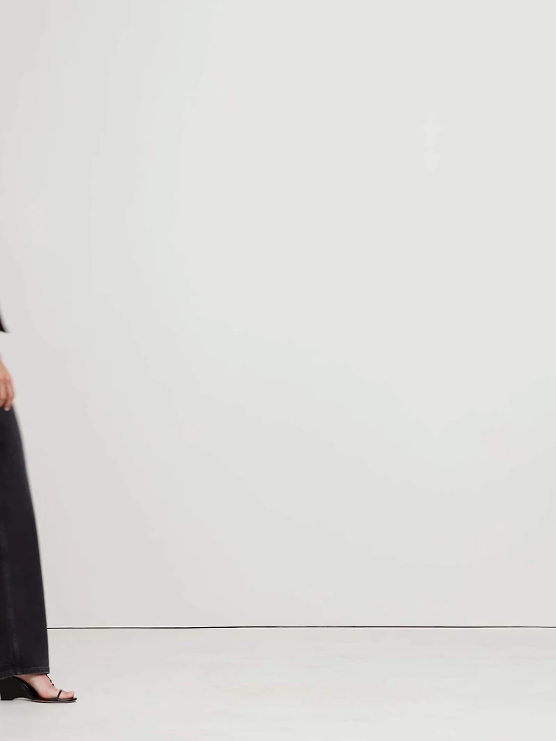 Stretch-Satin Tie-Neck Top