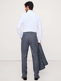 ITALIAN COTTON-WOOL TWEED SUIT PANT
