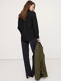 BOXY COTTON POPLIN SHIRT