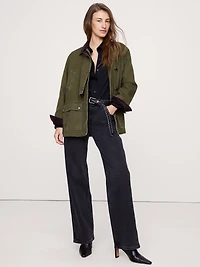 BOXY COTTON POPLIN SHIRT