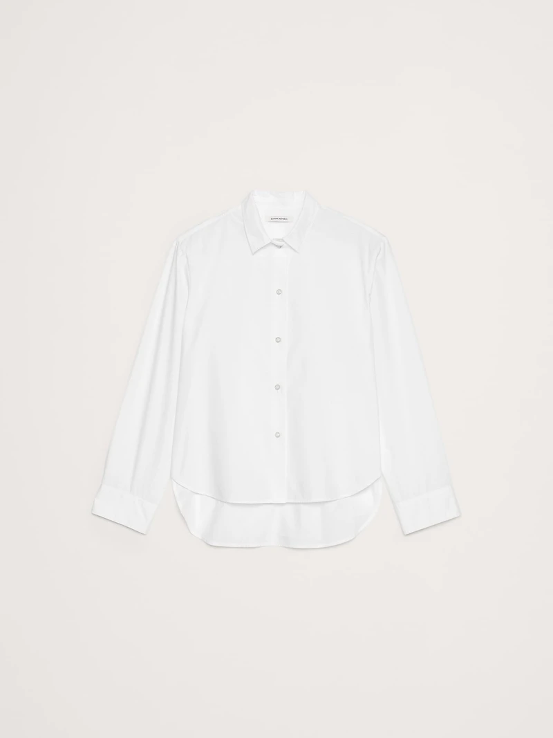 Boxy Cotton Poplin Shirt