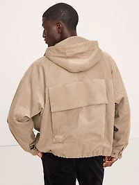 Loose-Fit Corduroy Utility Jacket