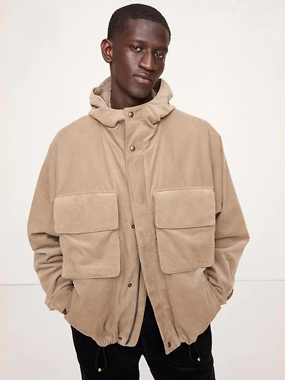 OVERSIZED CORDUROY FISHING JACKET