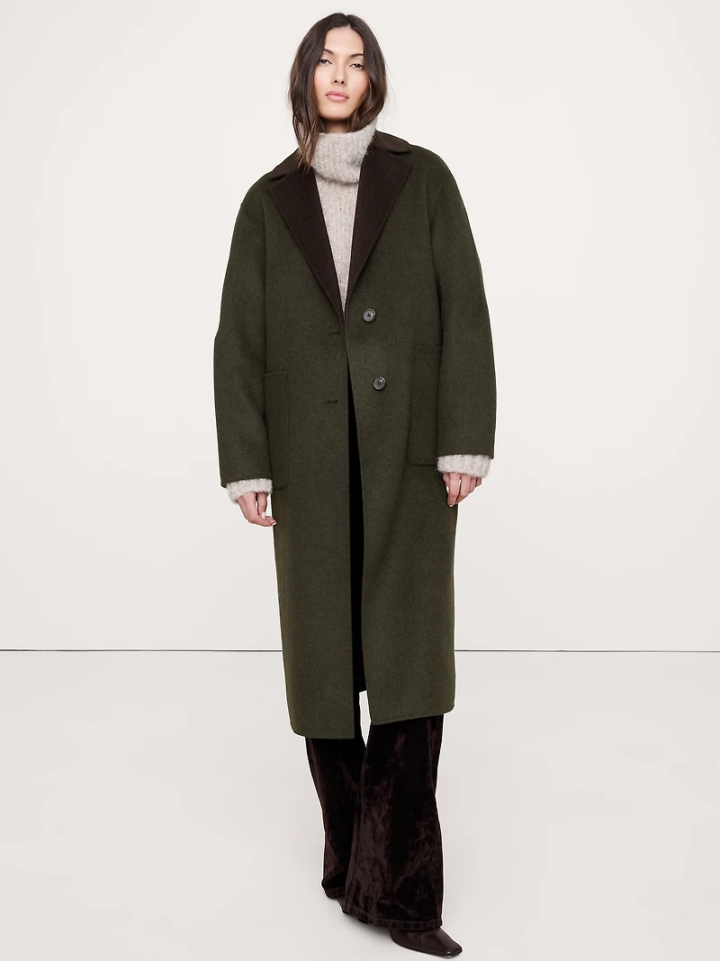 Reversible Double-Faced Top Coat