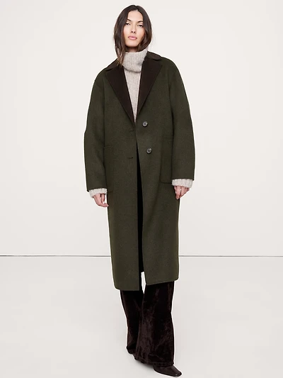 Reversible Double-Faced Top Coat