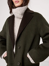 Reversible Double-Faced Top Coat