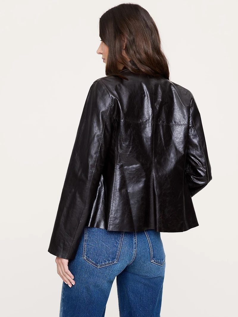 90S Leather Blazer