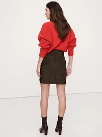 Suede Mini Skirt