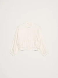 Linen Bomber Jacket