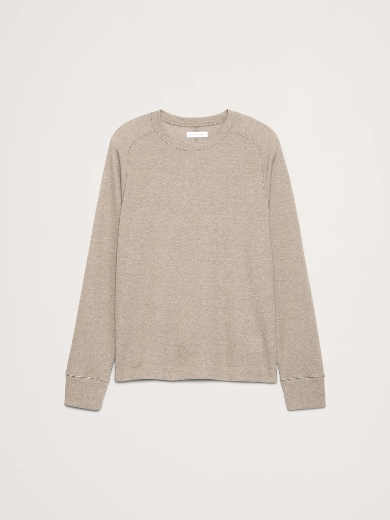Slub Double-Knit Crew-Neck T-Shirt