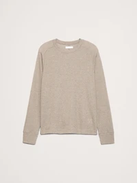 Slub Double-Knit Crew-Neck T-Shirt