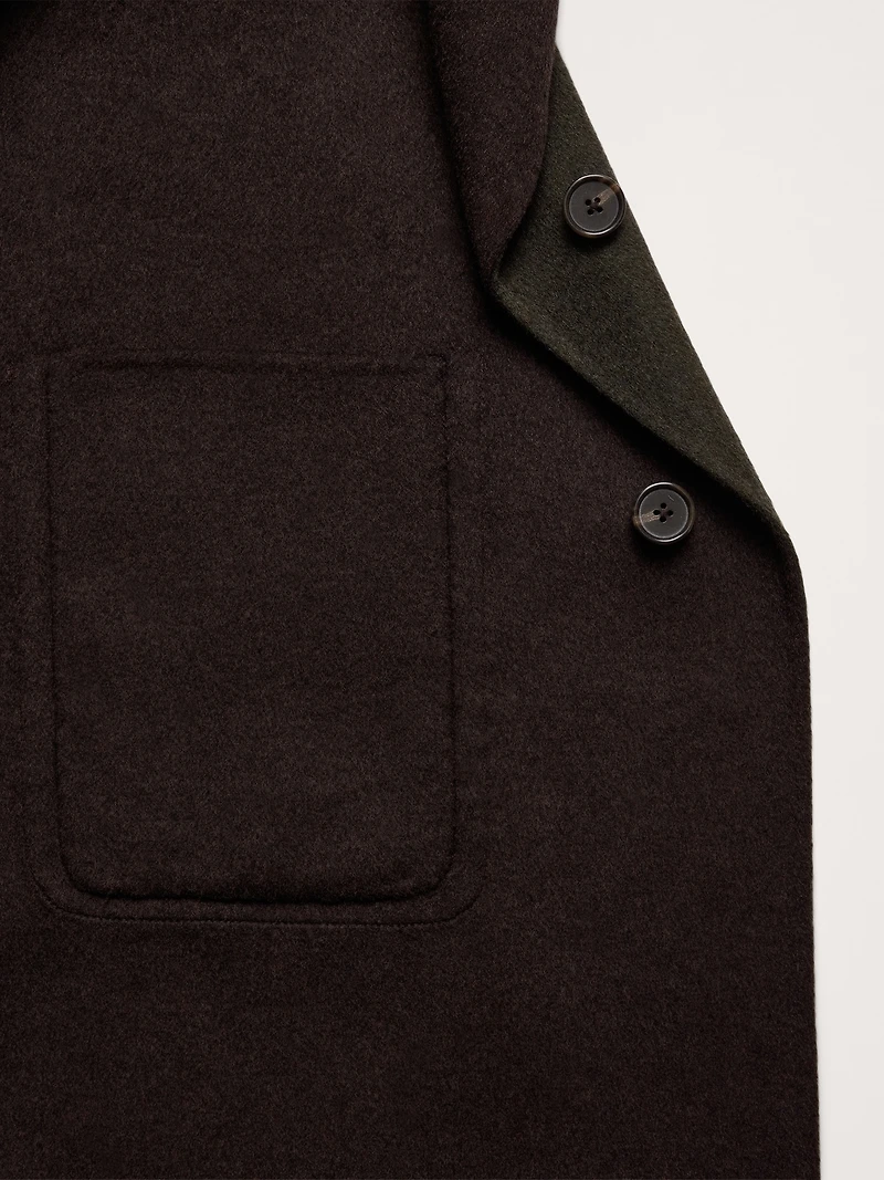Reversible Double-Faced Top Coat