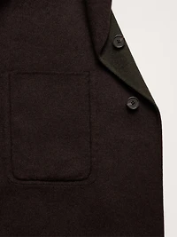Reversible Double-Faced Top Coat