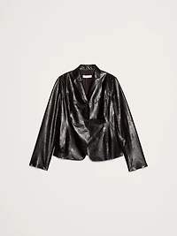 90S Leather Blazer