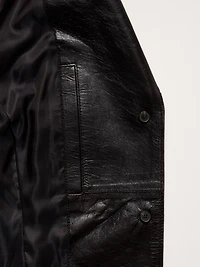 90S Leather Blazer