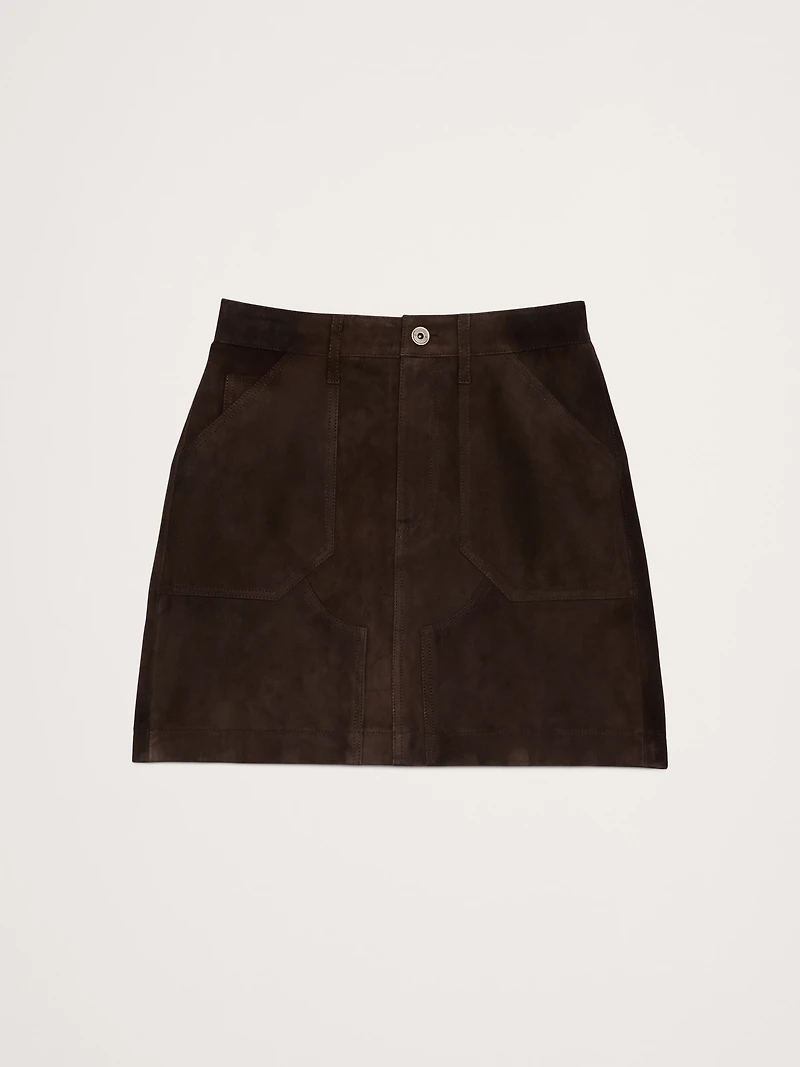 Suede Mini Skirt