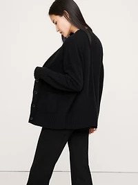 Oversized Boyfriend Cashmere Cardigan