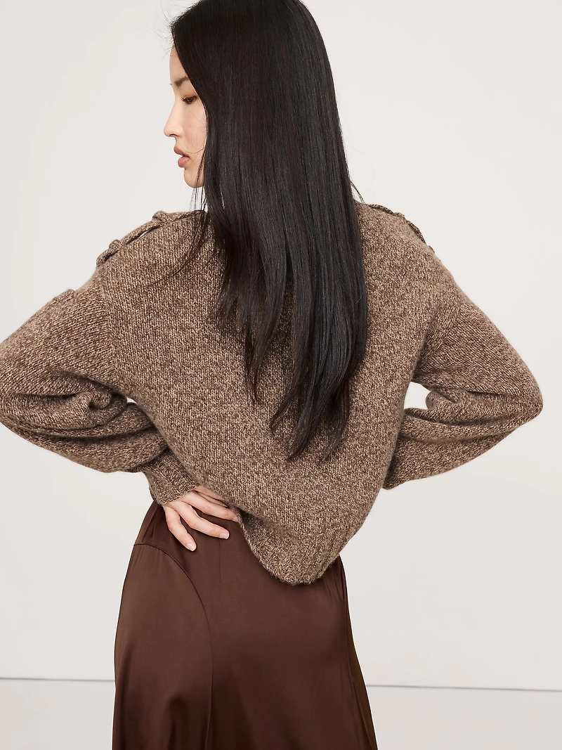 MARLED CASHMERE-MERINO BLEND SWEATER