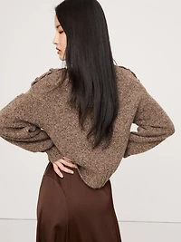 MARLED CASHMERE-MERINO BLEND SWEATER