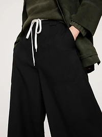 High-Rise Wide-Leg Italian Wool Pant