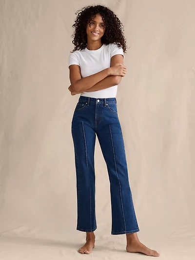 HIGH-RISE BOOTCUT CROP JEAN