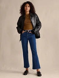HIGH-RISE BOOTCUT CROP JEAN