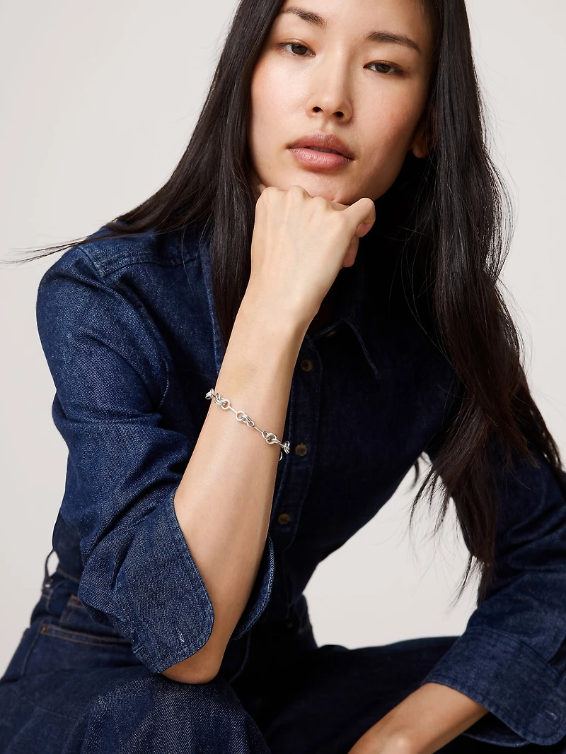 Double Ring Chain Bracelet