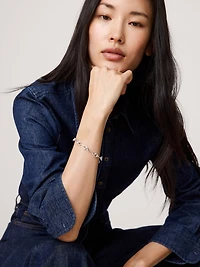 Double Ring Chain Bracelet