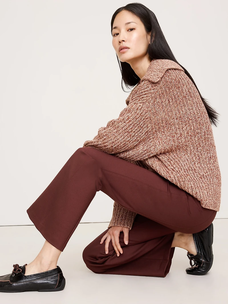 Crop Flare Everywhere Ponte Pull-On Pant