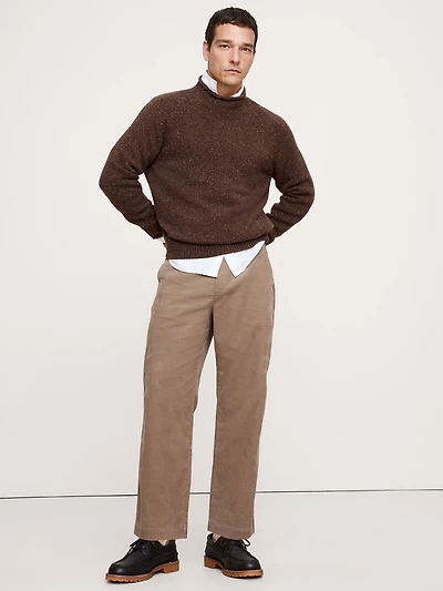 LOOSE CORDUROY PULL-ON PANT