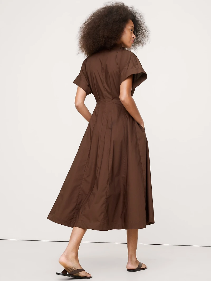 Cotton Poplin Shirt Dress