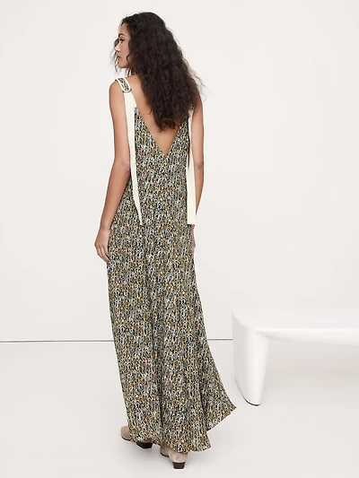 Pintuck Maxi Dress